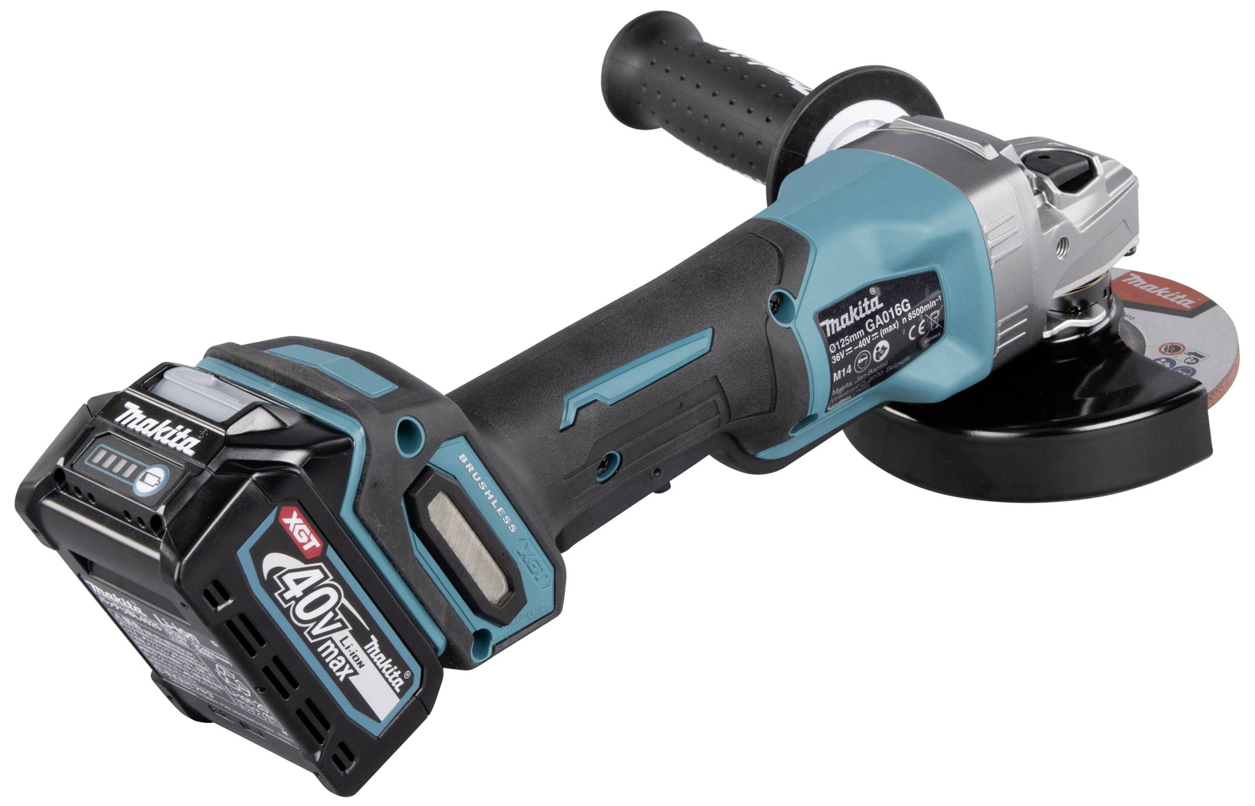 Makita GA 016 GZ Akku Winkelschleifer 40 V max. 125 mm Brushless XGT Solo - ohne Akku, ohne Ladegerät-8