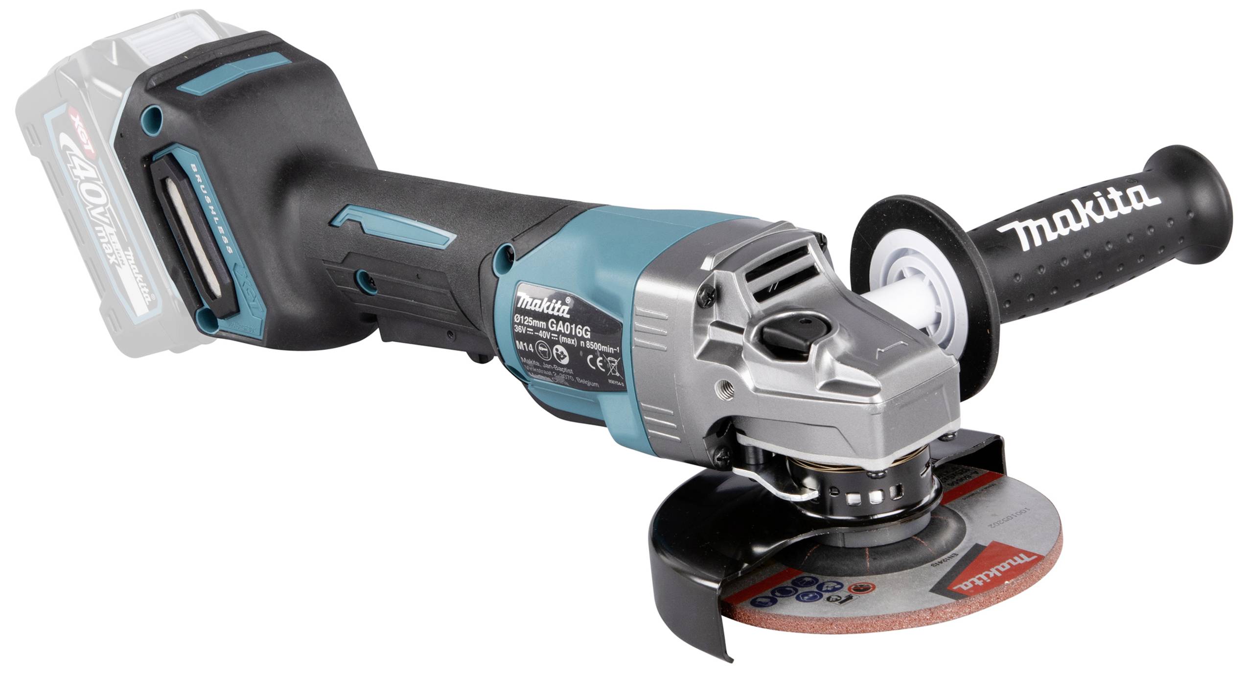 Makita GA 016 GZ Akku Winkelschleifer 40 V max. 125 mm Brushless XGT Solo - ohne Akku, ohne Ladegerät-11