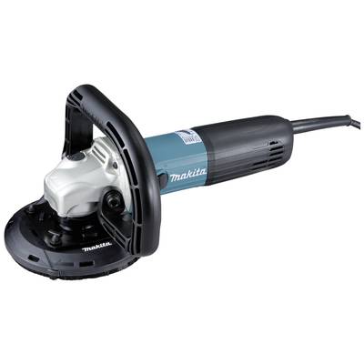Elektrischer Schleifer von Makita mit blau-schwarzem Gehäuse und ergonomischem Griff, geeignet für professionelle Schleifarbeiten.