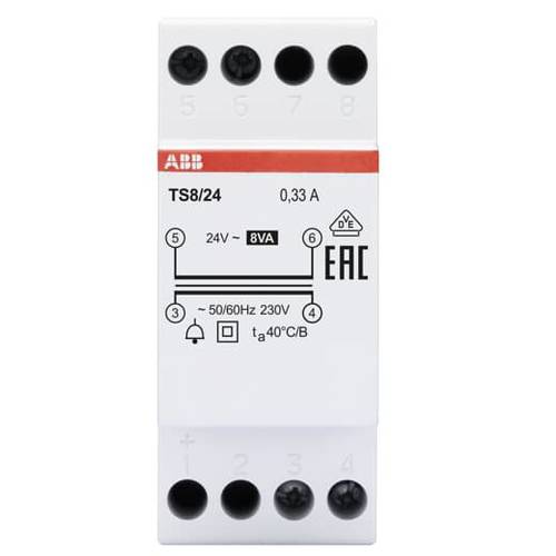 ABB 2CSM228675R0812 Klingel-Transformator 8 V 0.3 A