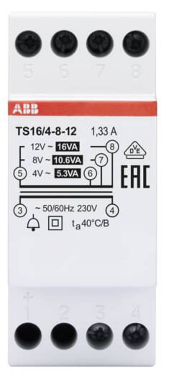 ABB 2CSM228625R0812 Klingel-Transformator 16 V 4 A