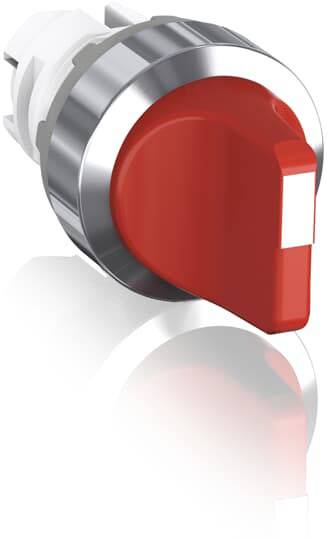 ABB 1SFA611200R3001 M2SS1-30R Wahlschalter Chrom, Rot 1 St.
