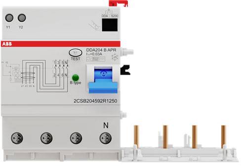 ABB 2CSB204592R1250 DDA204 B-25/0,03 AP-R FI-Block B 4polig 25 A 0.03 A 230 V