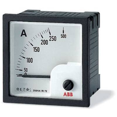 Ein analoges Amperemeter zeigt einen Strom zwischen 0 und 500 Ampere. Der aktuelle Zeigerstand zeigt etwa 250 Ampere an.