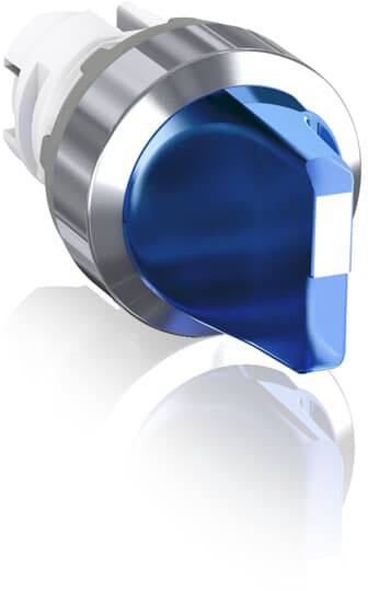 ABB 1SFA611201R2104 M2SS2-21L Wahlschalter Chrom, Blau 1 St.