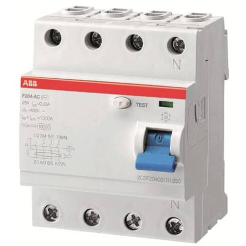 ABB 2CSF204101R2800 F204 A-80/0,1 FI-Schutzschalter A 4polig 80 A 0.1 A 400 V