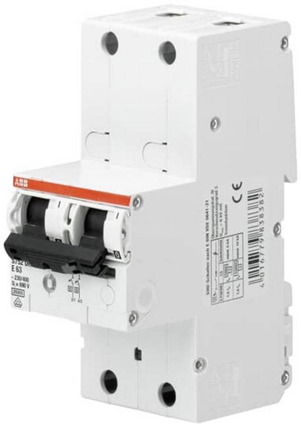 ABB 2CDH782001R0547 S752DR-K35 Hauptleitungsschutzschalter 2polig