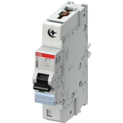 Leitungsschutzschalter der Marke ABB, Modell S401M-K32. Eingestuft für 230V und 32A. Geeignet für Schutz in Elektroinstallationen.