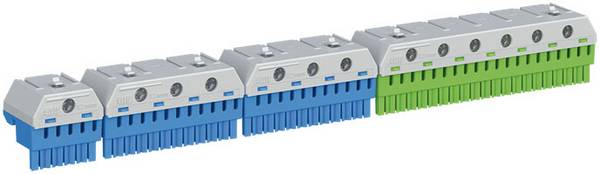 Striebel & John 2CPX063177R9999 ZK603 Klemmenblock flexibel: 1.5-25 mm² starr: 1.5-25 mm² 1 St. Mehrfarbig Piece