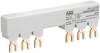 ABB 1SAM201906R1122 PS1-2-2-65 3-Phasen-Sammelschiene für 2 MS116 / MS132 mit 2 HK/SK, Ie=65A Sammelschiene 10 mm² 65 A 1 St.
