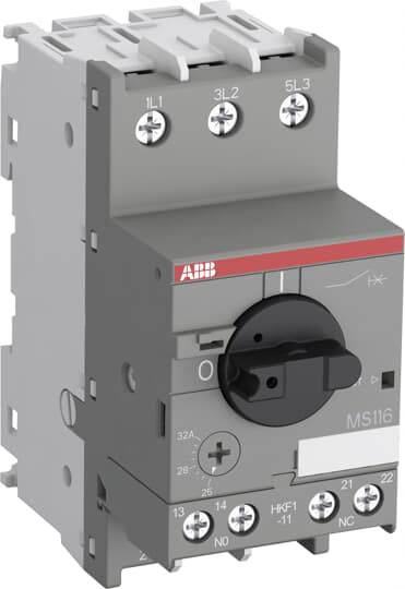 ABB 1SAM250005R1015 MS116-32-HKF1-11 Schutzschalter 600 V 32 A 1 Schließer, 1 Öffner 1 St.