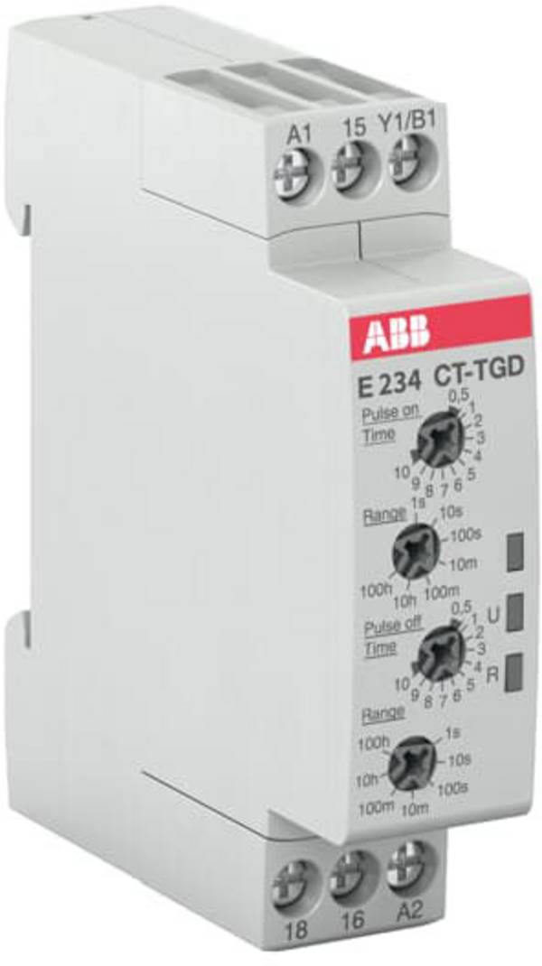 ABB 1SVR500160R0000 CT-TGD.12 Zeitrelais Multifunktional 250 V 1 St. Zeitbereich: 0.05 s - 100 h 2 Wechsler