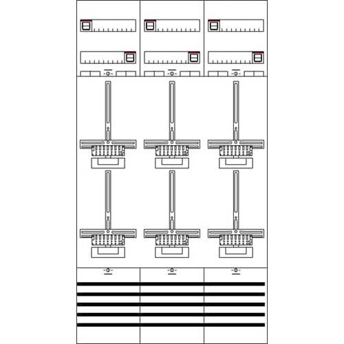 Striebel & John 2CPX035640R9999 KA2382 Zählerfeld Inhalt 1 St.