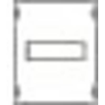 Ein minimalistisch gezeichneter Kühlschrank in Draufsicht mit einem einfachen, rechteckigen Griff.