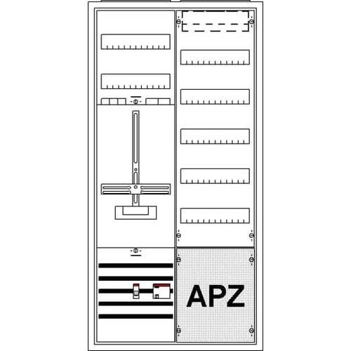 Striebel & John 2CPX035927R9999 KS243B Zählerschrank Anzahl Reihen = 5 Inhalt 1 St.