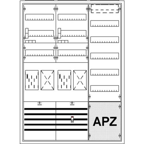 Striebel & John 2CPX035904R9999 KS703Z Zählerschrank Anzahl Reihen = 3 Inhalt 1 St.