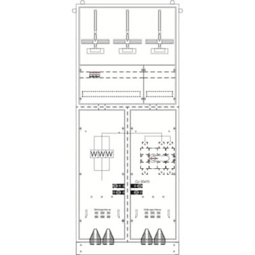 Striebel & John 2CPX032961R9999 KS4278 Verteilerschrank Aufputz Anzahl Reihen = 3 Inhalt 1 St.