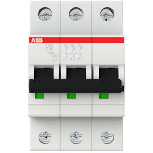 Thumbnail - ABB 2CDS253001R0404 S203-C40 Leitungsschutzschalter 3polig 230 V