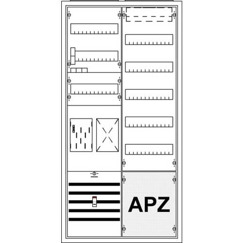 Striebel & John 2CPX035914R9999 KS782Z Zählerschrank Anzahl Reihen = 2 Inhalt 1 St.