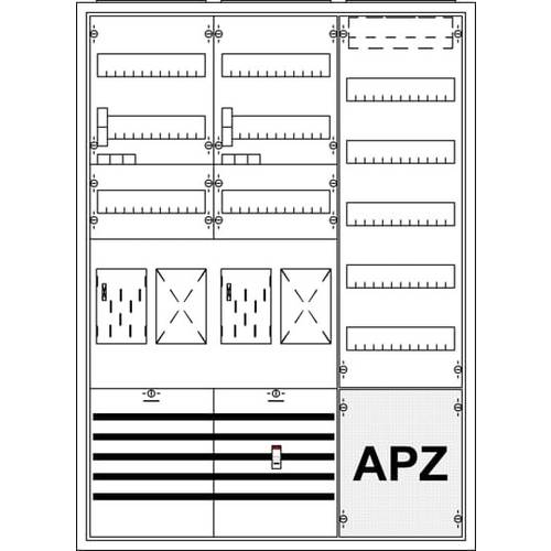 Striebel & John 2CPX035915R9999 KS784Z Zählerschrank Anzahl Reihen = 3 Inhalt 1 St.