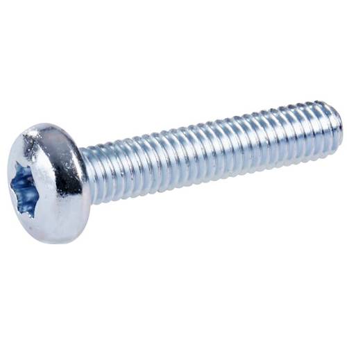 Striebel & John ZX912P10 1455KPLTRD Flachkopfschrauben 6 mm 30 mm Sechsrund Stahl verzinkt 10 St.