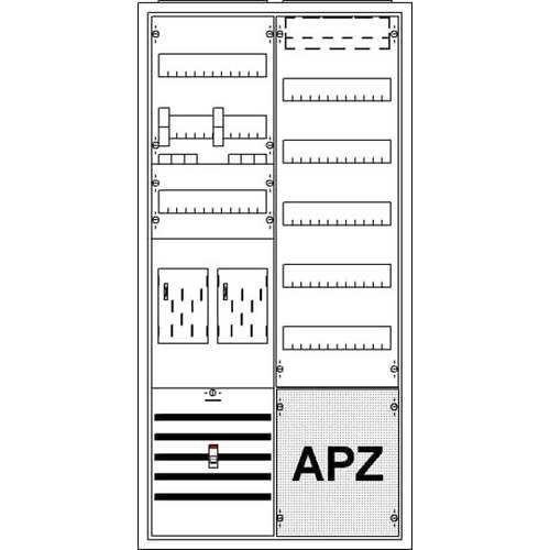 Striebel & John 2CPX035913R9999 KS779Z Zählerschrank Anzahl Reihen = 5 Inhalt 1 St.