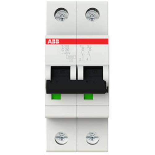 ABB 2CDS252001R0204 S202-C20 Leitungsschutzschalter 2polig 20 A