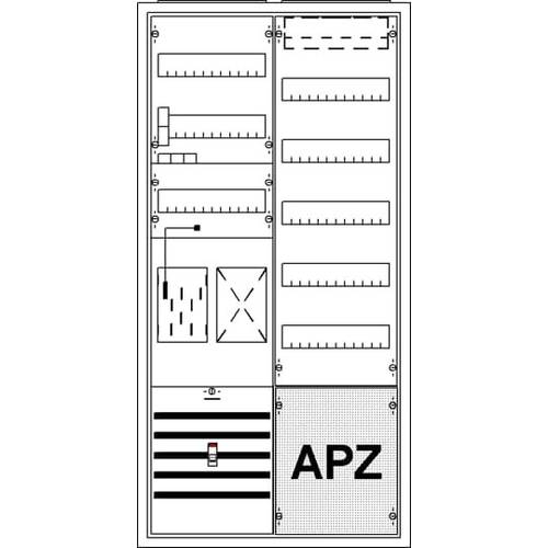 Striebel & John 2CPX035906R9999 KS711Z Zählerschrank Anzahl Reihen = 5 Inhalt 1 St.
