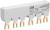 ABB 1SAM201906R1102 PS1-2-0-65 3-Phasen-Sammelschiene für 2 MS116 / MS132, Ie=65A Sammelschiene Grau 10 mm² 65 A 1 St.