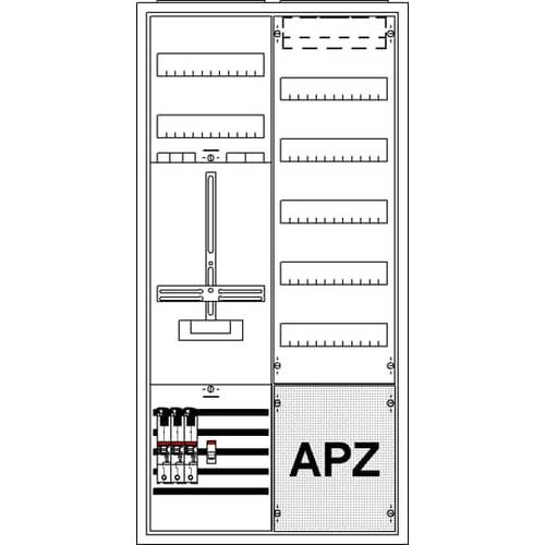 Striebel & John 2CPX035883R9999 KS243Z50 Zählerschrank Anzahl Reihen = 5 Inhalt 1 St.