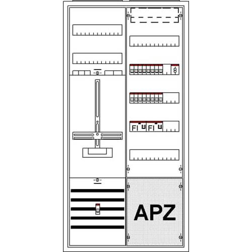 Striebel & John 2CPX035921R9999 KS215ZS Zählerschrank Inhalt 1 St.