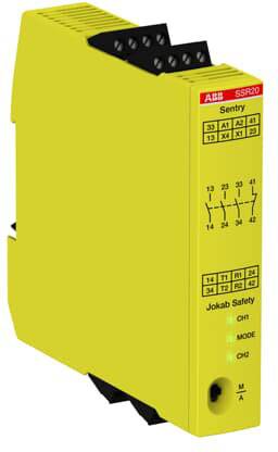Sicherheitsrelais Sentry SSR20 24VDC ABB 1 Wechsler (B x H x T) 22.5 x 120 x 120 mm 1 St.