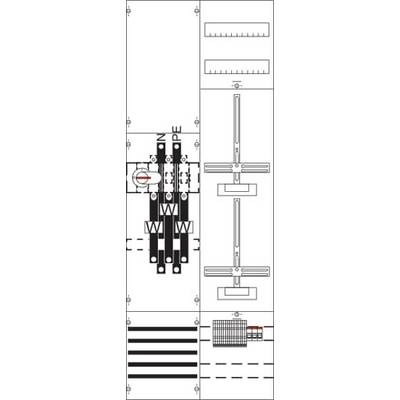 Schaltplan einer elektrischen Anlage. Zeigt Schalter, Widerstände und Leitungsschaltungen. Beschriftungen: O, N, E, P für Elemente.