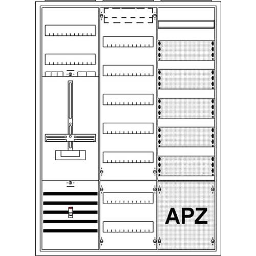 Striebel & John 2CPX035889R9999 KS248Z Zählerschrank Inhalt 1 St.