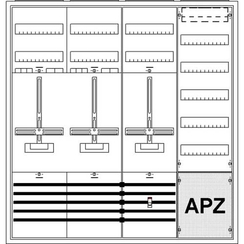 Striebel & John 2CPX035886R9999 KS246Z Zählerschrank Inhalt 1 St.
