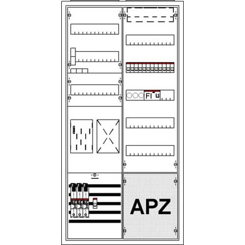 Striebel & John 2CPX035910R9999 KS729Z63K Zählerschrank Anzahl Reihen = 2 Inhalt 1 St.