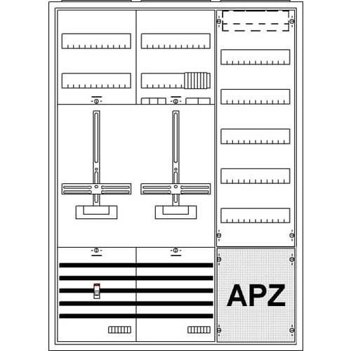 Striebel & John 2CPX035891R9999 KS300Z Zählerschrank Anzahl Reihen = 5 Inhalt 1 St.
