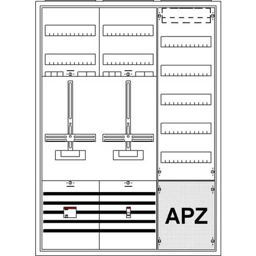 Striebel & John 2CPX035926R9999 KS222B Zählerschrank Inhalt 1 St.