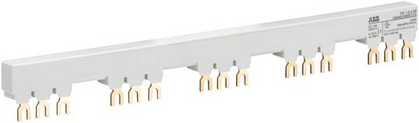 ABB 1SAM201906R1125 PS1-5-2-65 3-Phasen-Sammelschiene für 5 MS116 / MS132 mit 2 HK/SK, Ie=65A Sammelschiene Grau 10 mm² 65 A 1 St.