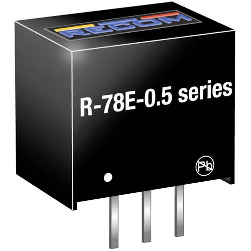 Thumbnail - RECOM R-78E12-0.5 DC/DC-Wandler, Print 12 500 mA Anzahl Ausgänge: 1 x Inhalt 1 St.