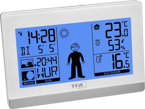 TFA Dostmann Weather Boy 35.1159.02 Funk-Wetterstation Vorhersage für 8 Stunden Anzahl Sensoren max. 3