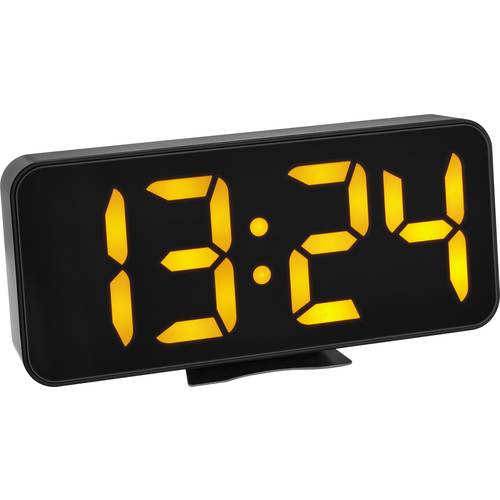 TFA Dostmann 60.2027.01 Quarz Wecker Schwarz Großes Display