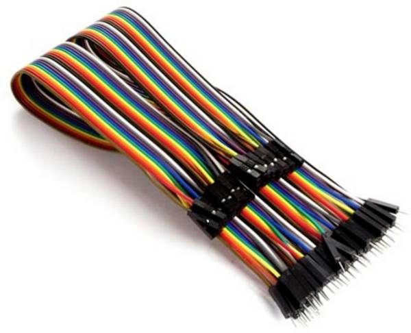 Whadda WPA414 Jumper-Kabel  [40x Drahtbrücken-Stecker - 40x Drahtbrücken-Buchse] 30.00 cm Bunt