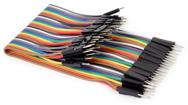Whadda WPA427 Jumper-Kabel  [40x Drahtbrücken-Stecker - 40x Drahtbrücken-Stecker] 15.00 cm Bunt