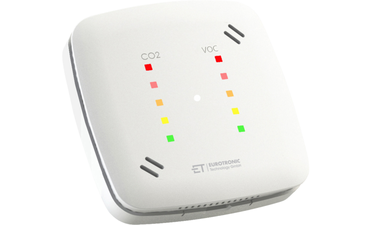 Eurotronic - Capteur de qualité d'air en réseau qui détecte le dioxyde de carbone →