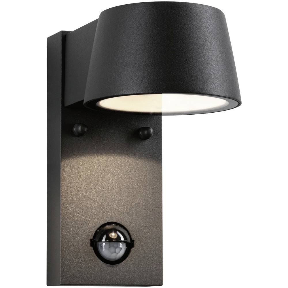 Paulmann Capea 94453 LED-buitenlamp met bewegingsmelder (wand) 6 W Warmwit Zwart