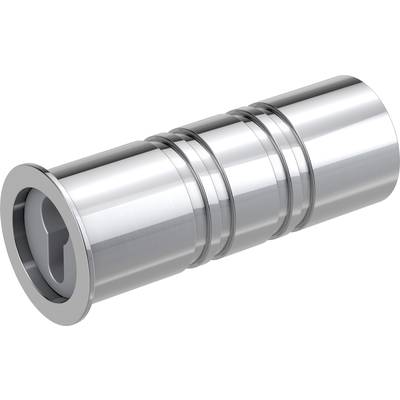 Zylinderförmiges, silbernes Metallstück mit mehreren Rillen; sieht aus wie ein präzisionsgefertigtes Maschinenbauteil.
