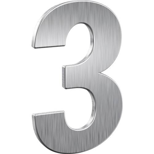 Basi 7300-0003 Hausnummerntafel Edelstahl