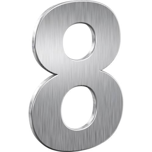 Basi 7300-0008 Hausnummerntafel Edelstahl