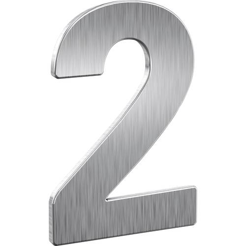 Basi 7300-0002 Hausnummerntafel Edelstahl